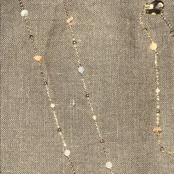 Anthropologie Gold Necklace & Bracelet Set - Picture 2 of 3